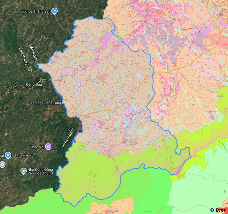 Bản đồ quy hoạch xã Quảng Tín