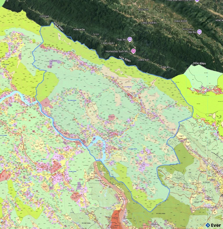 Bản đồ quy hoạch xã Quý Lương