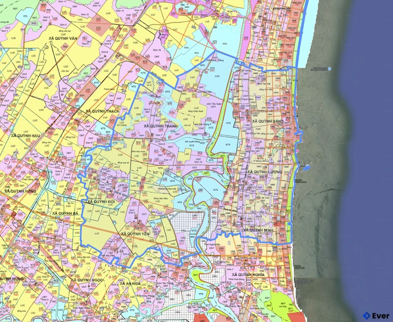 Bản đồ quy hoạch xã Quỳnh Anh