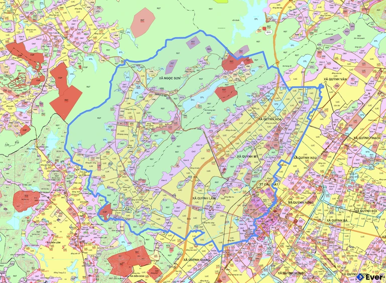 Bản đồ quy hoạch xã Quỳnh Sơn