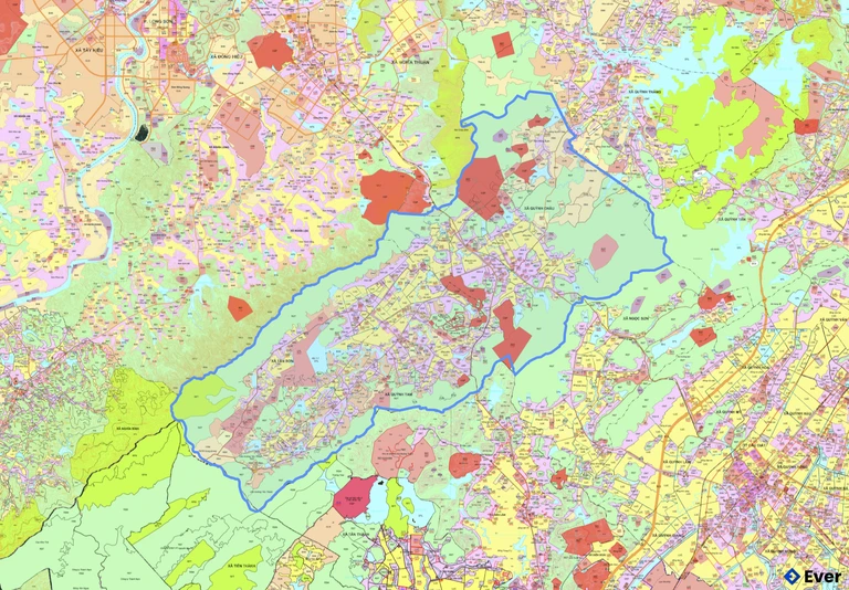 Bản đồ quy hoạch xã Quỳnh Tam