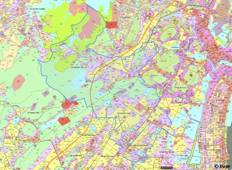 Bản đồ quy hoạch xã Quỳnh Văn