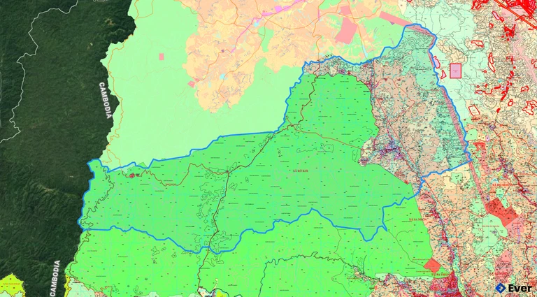 Bản đồ quy hoạch xã Rờ Kơi