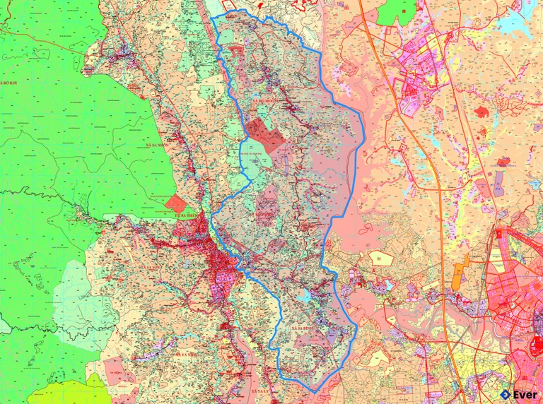 Bản đồ quy hoạch xã Sa Bình