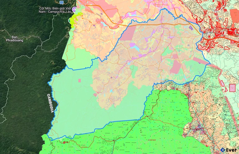 Bản đồ quy hoạch xã Sa Loong