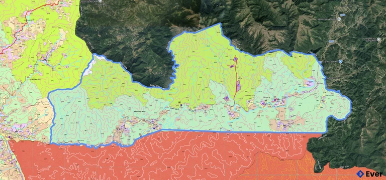 Bản đồ quy hoạch xã Sa Lý