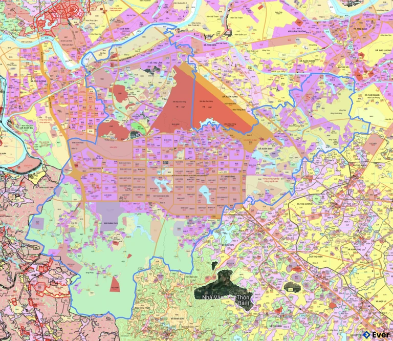 Bản đồ quy hoạch xã Sao Vàng