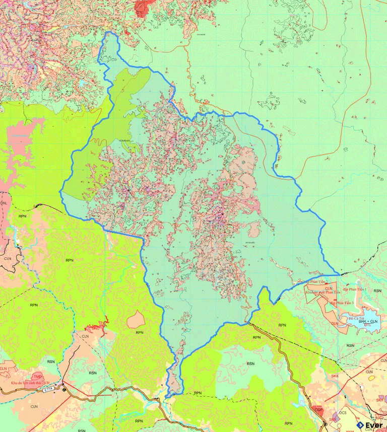 Bản đồ quy hoạch xã Sơn Điền