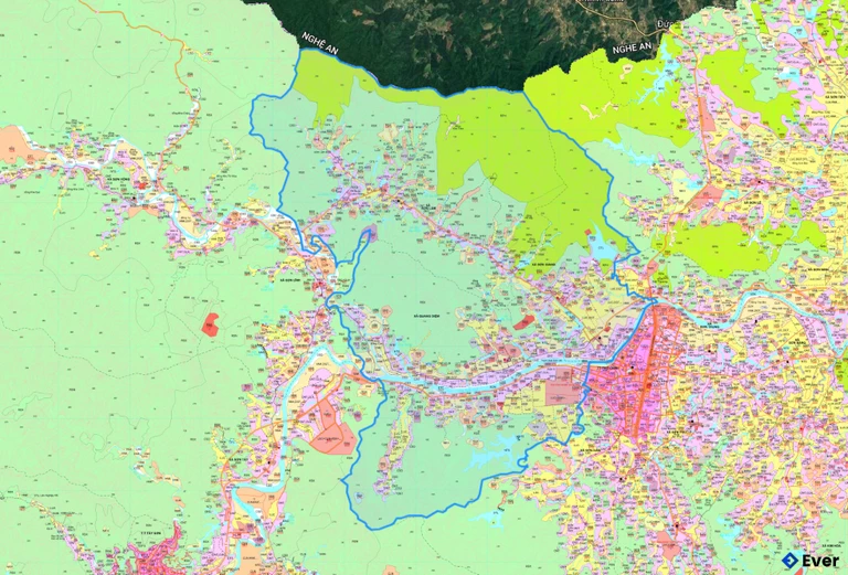 Bản đồ quy hoạch xã Sơn Giang