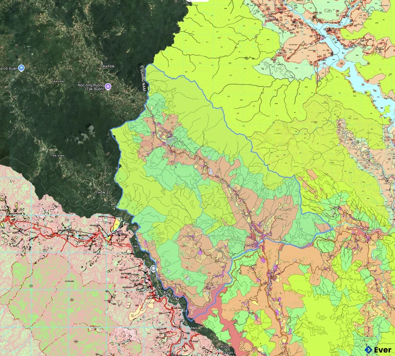 Bản đồ quy hoạch xã Sơn Tây Thượng