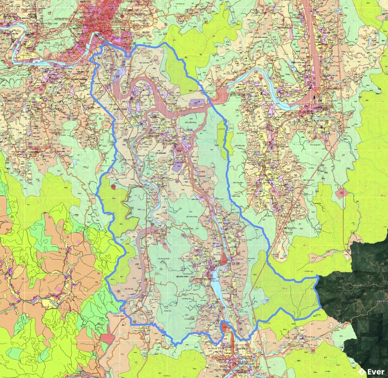 Bản đồ quy hoạch xã Sơn Thủy