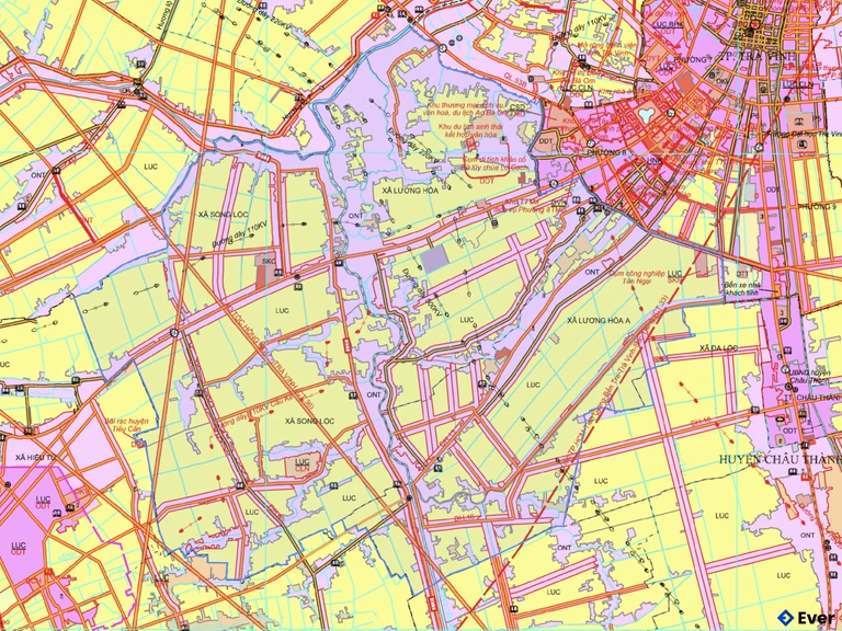 Bản đồ quy hoạch xã Song Lộc