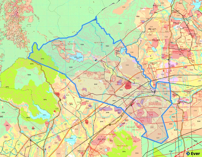 Bản đồ quy hoạch xã Sông Lũy