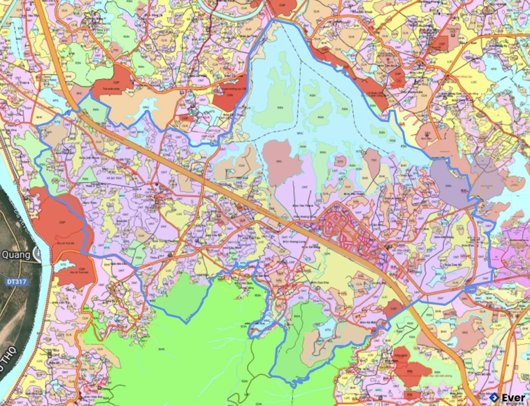 Bản đồ quy hoạch xã Suối Hai