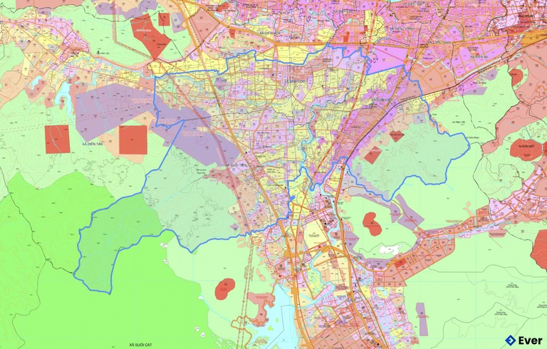 Bản đồ quy hoạch xã Suối Hiệp