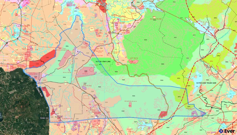 Bản đồ quy hoạch xã Suối Kiết