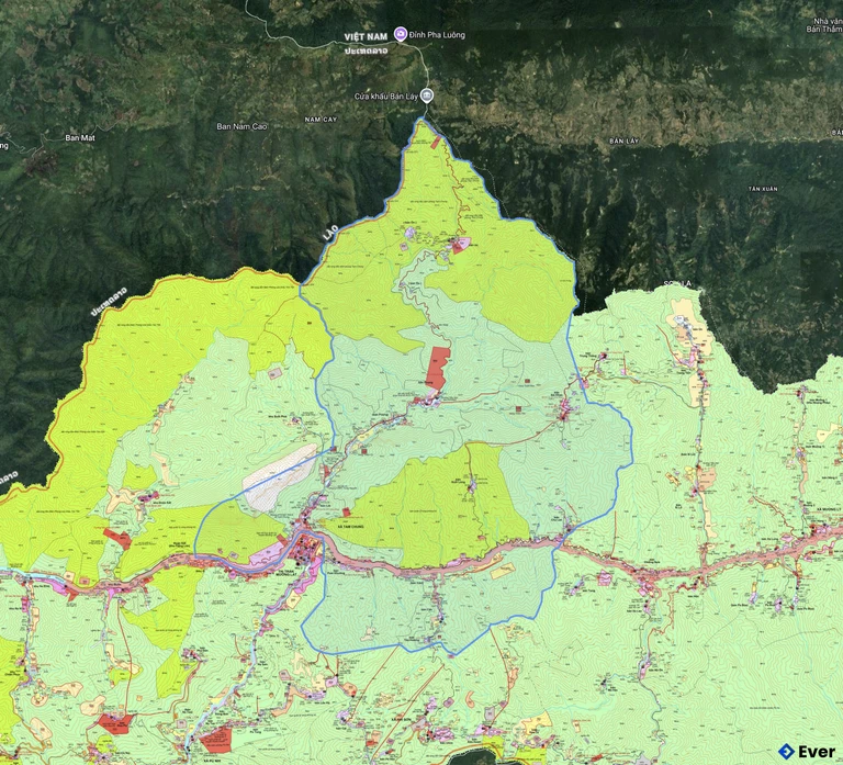 Bản đồ quy hoạch xã Tam Chung