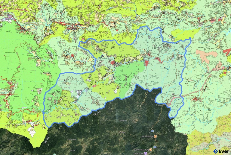 Bản đồ quy hoạch xã Tam Kim