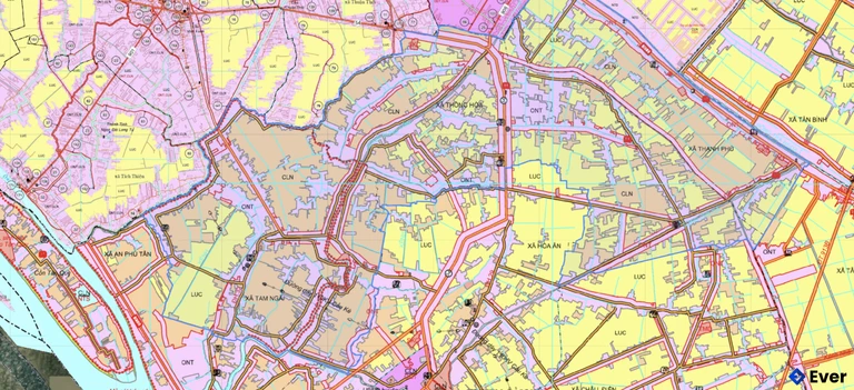 Bản đồ quy hoạch xã Tam Ngãi