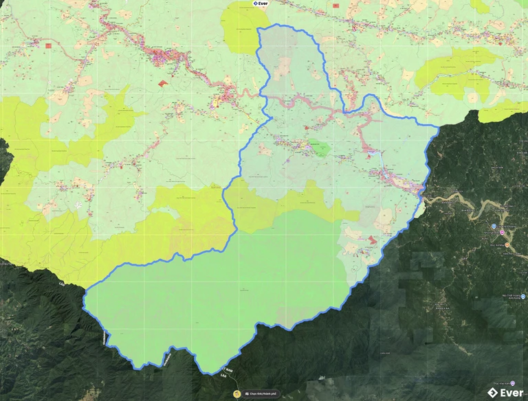 Bản đồ quy hoạch xã Tam Quang