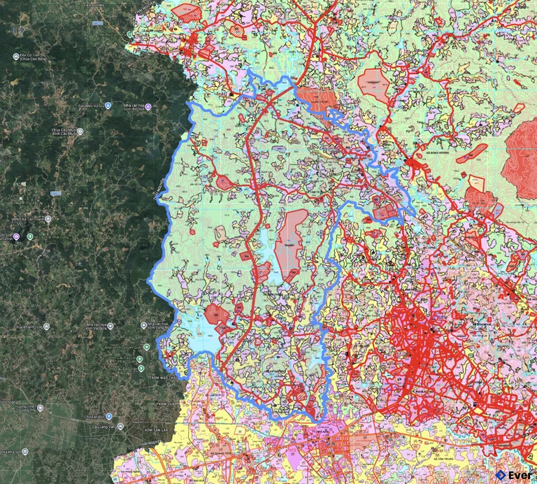 Bản đồ quy hoạch xã Tam Tiến