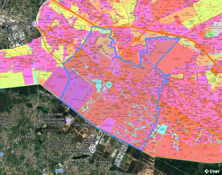 Bản đồ quy hoạch xã Tân An Hội