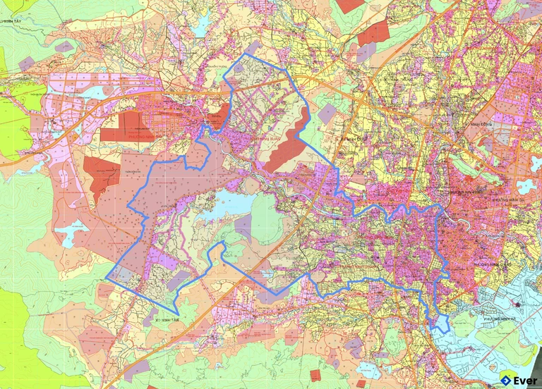 Bản đồ quy hoạch xã Tân Định