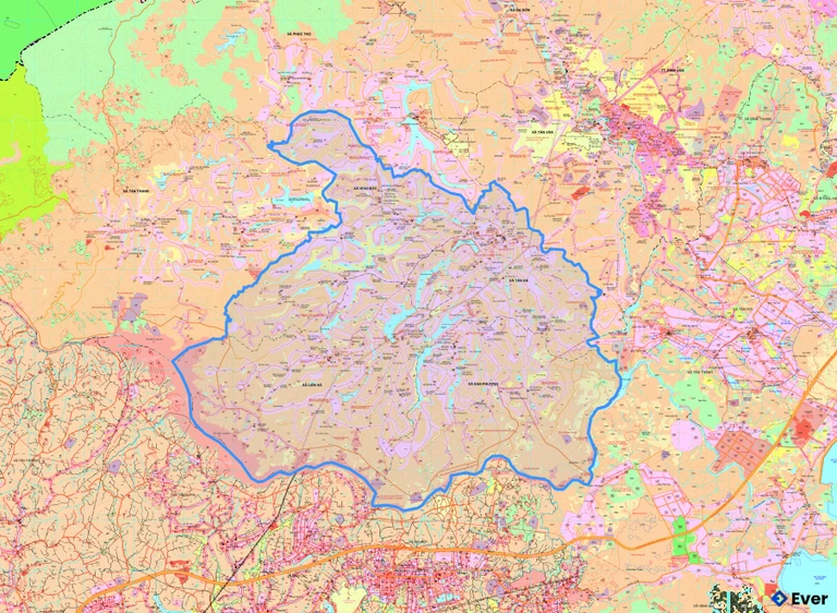 Bản đồ quy hoạch xã Tân Hà Lâm Hà