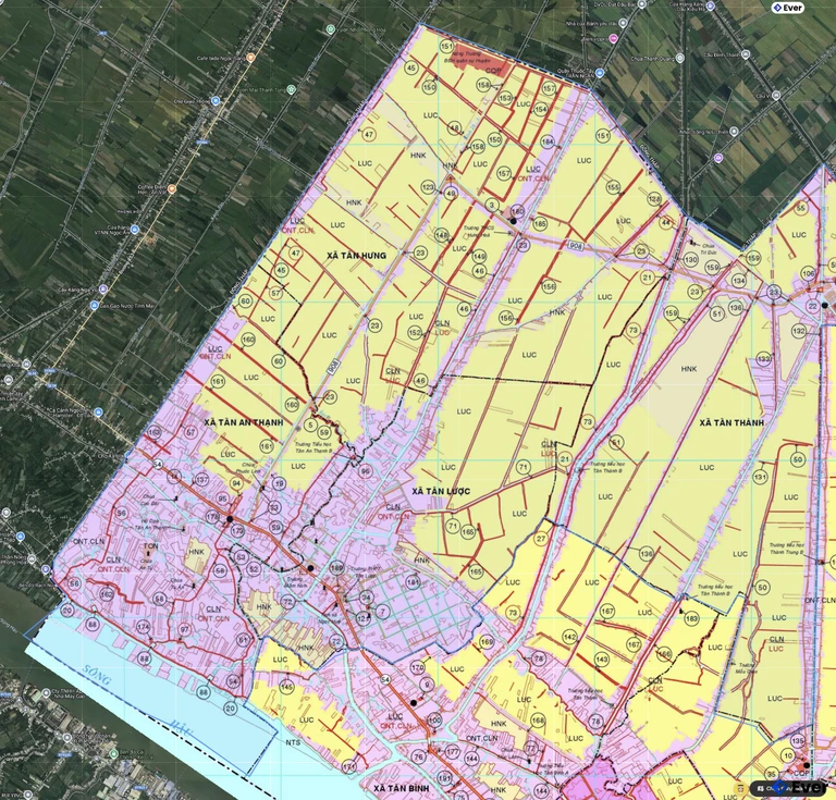 Bản đồ quy hoạch xã Tân Lược