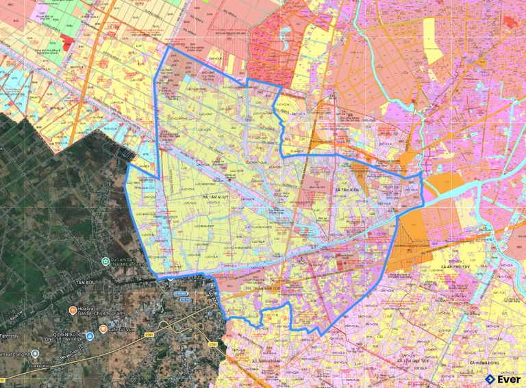 Bản đồ quy hoạch xã Tân Nhựt