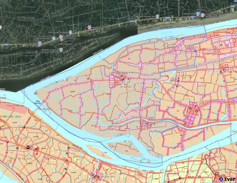 Bản đồ quy hoạch xã Tân Phú