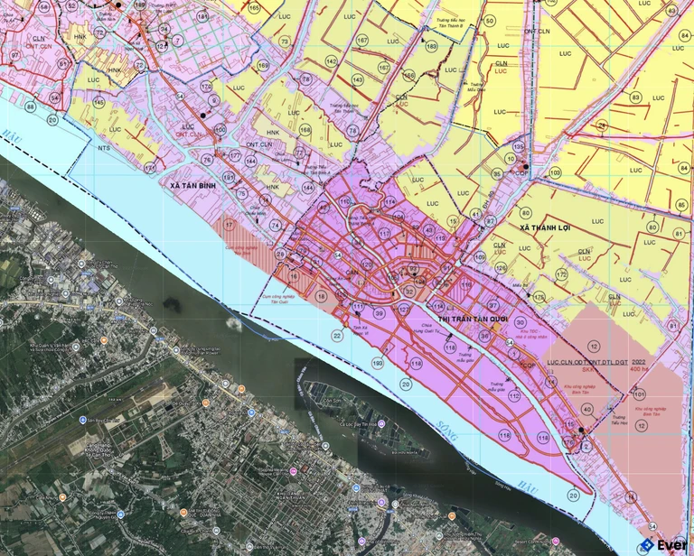 Bản đồ quy hoạch xã Tân Quới