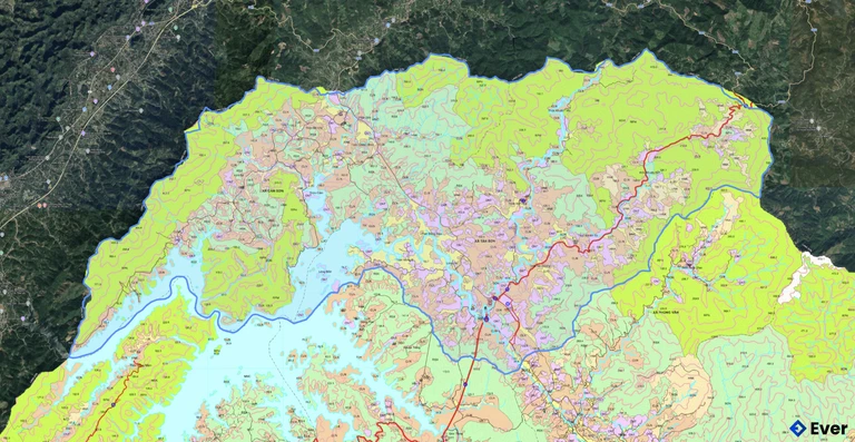 Bản đồ quy hoạch xã Tân Sơn