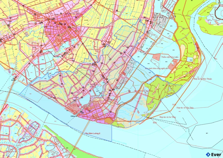 Bản đồ quy hoạch xã Tân Thủy