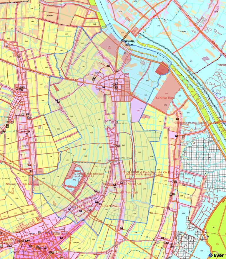 Bản đồ quy hoạch xã Tân Xuân
