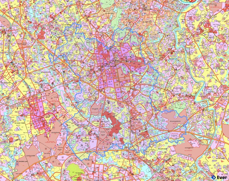 Bản đồ quy hoạch xã Tân Yên