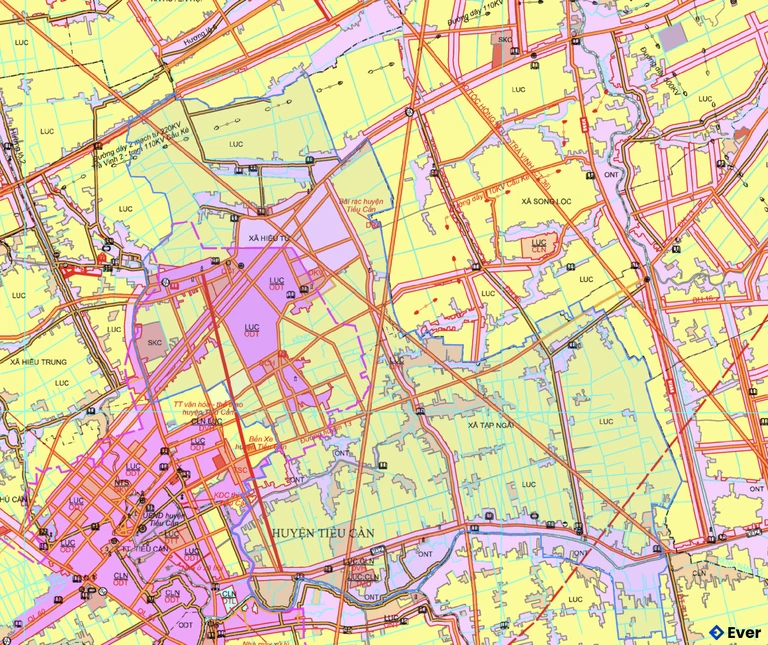 Bản đồ quy hoạch xã Tập Ngãi