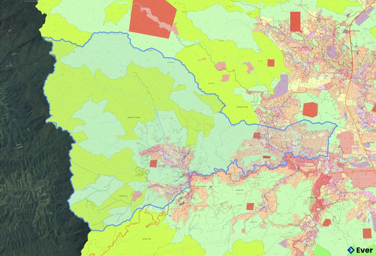 Bản đồ quy hoạch xã Tây Khánh Vĩnh