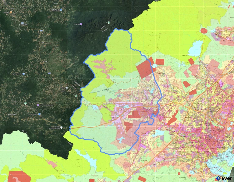 Bản đồ quy hoạch xã Tây Ninh Hòa