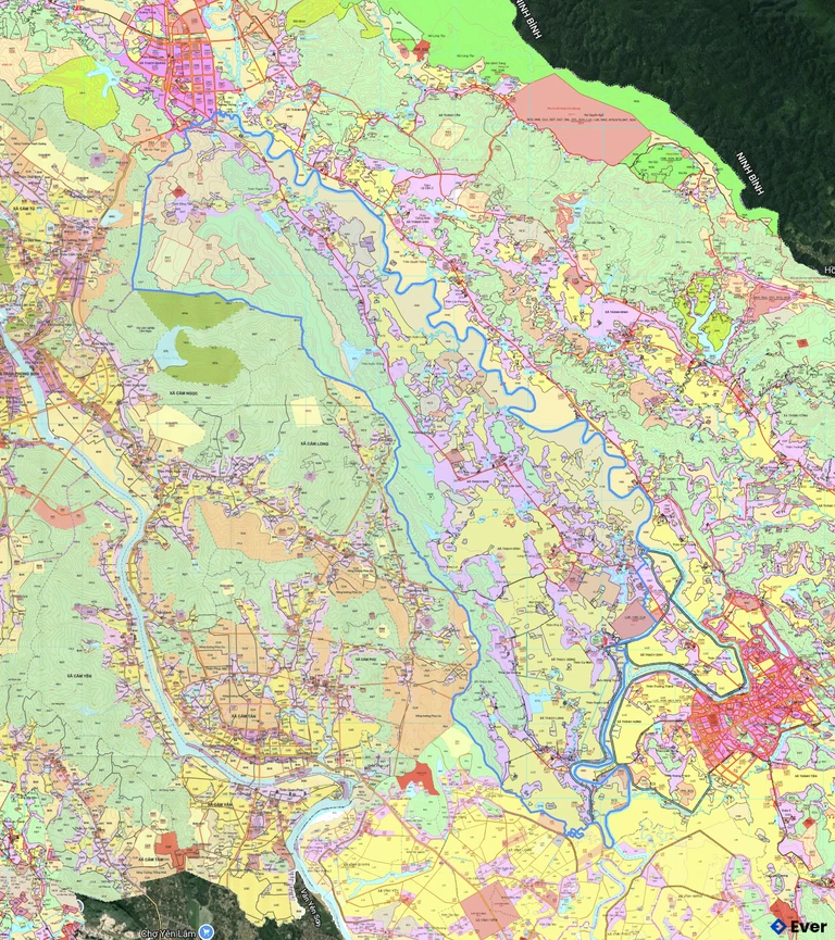 Bản đồ quy hoạch xã Thạch Bình