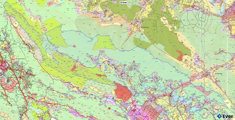 Bản đồ quy hoạch xã Thạch Lập