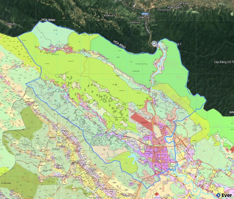 Bản đồ quy hoạch xã Thạch Quảng
