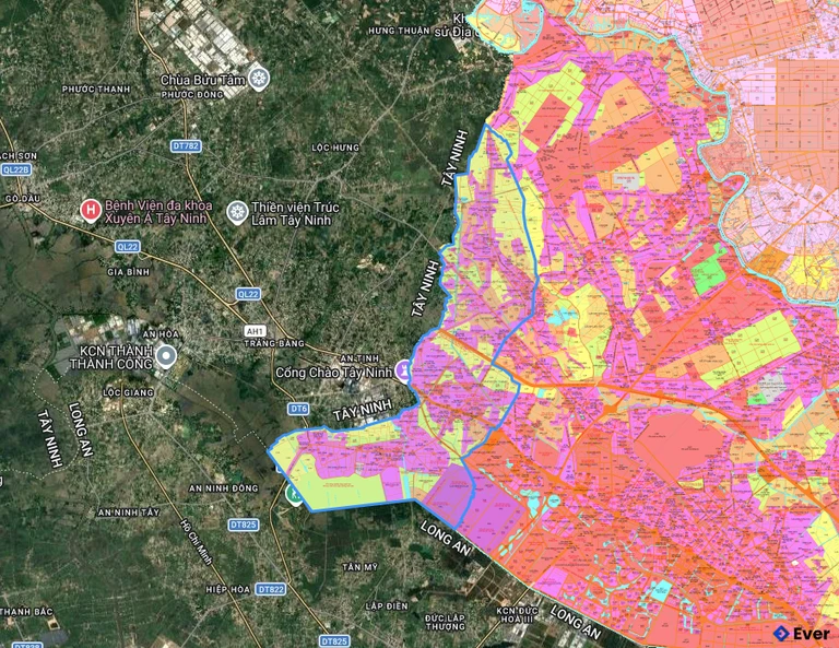Bản đồ quy hoạch xã Thái Mỹ