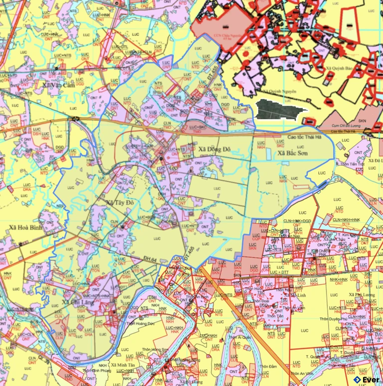 Bản đồ quy hoạch xã Thần Khê