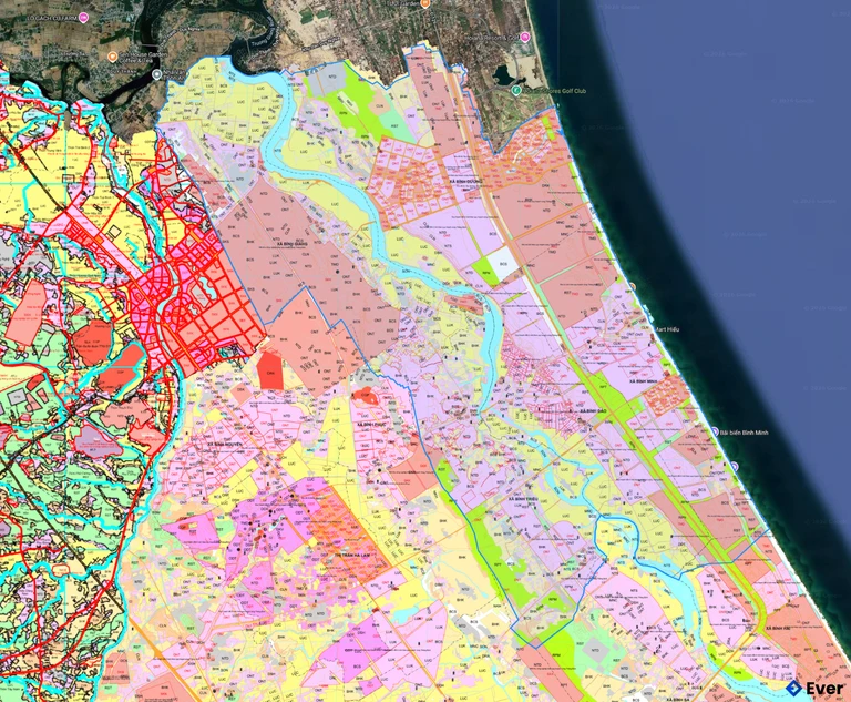 Bản đồ quy hoạch xã Thăng An sau sáp nhập