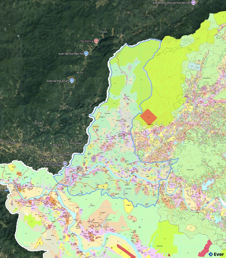 Bản đồ quy hoạch xã Thành Bình Thọ