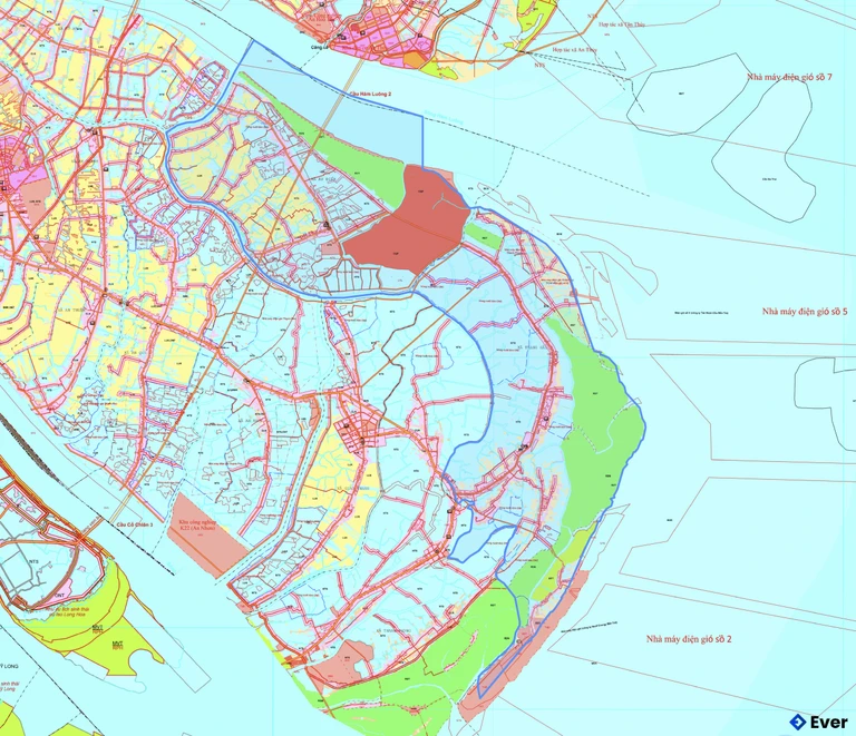 Bản đồ quy hoạch xã Thạnh Hải