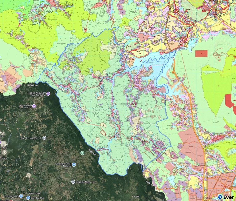 Bản đồ quy hoạch xã Thanh Kỳ