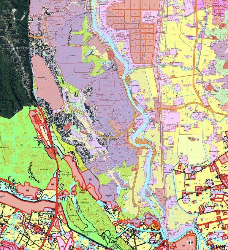 Bản đồ quy hoạch xã Thanh Lâm