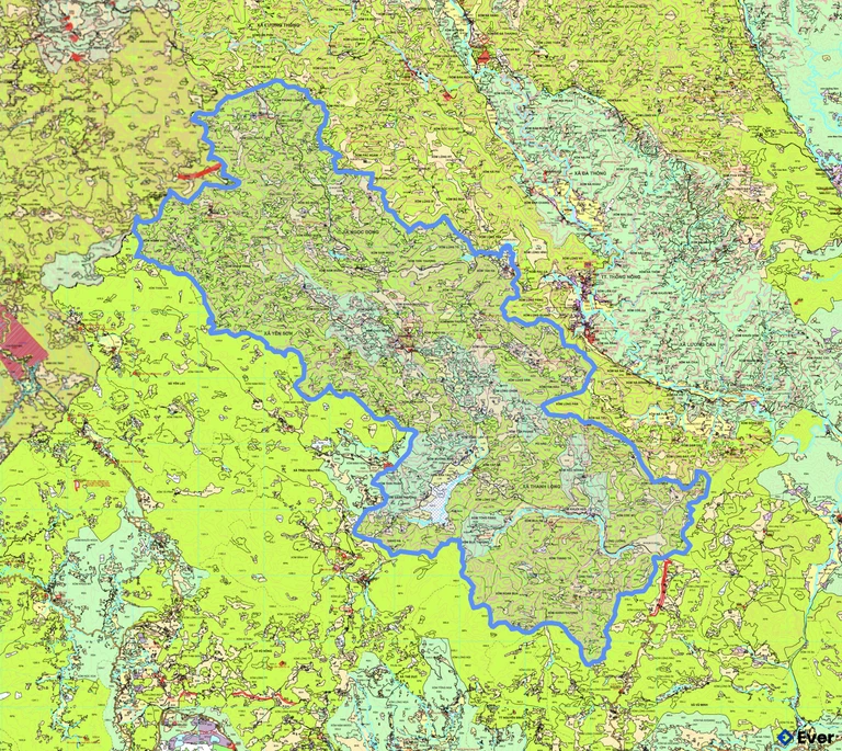 Bản đồ quy hoạch xã Thanh Long